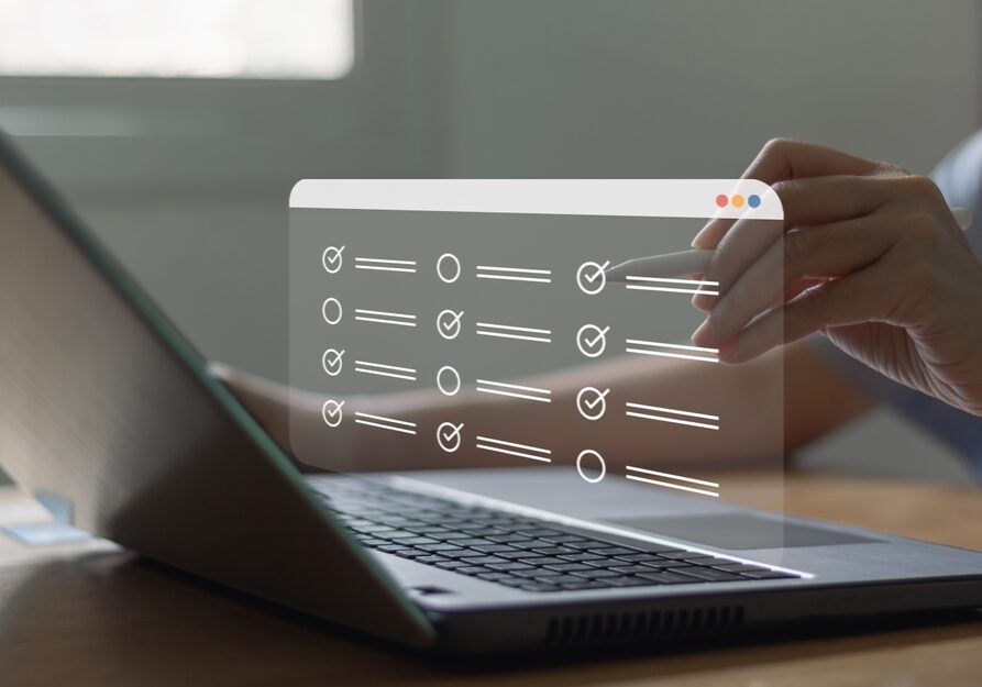 Online,Survey,Questionnaire,With,Checkboxes.,Filling,Form,Online,,Questionnaire,Online